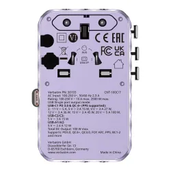 Adapter podróżny Verbatim Charge 'n' Travel GaN III | PartsPC.pl