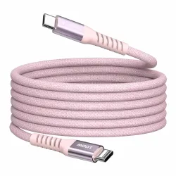 Kabel Verbatim USB-C(M) - USB-C(M) 1,2m, 100W, PD, różowy | PartsPC.pl