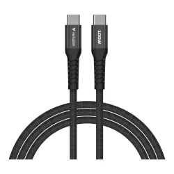 Kabel Verbatim USB-C(M) - USB-C(M) 1,2m, 100W, PD, czarny | PartsPC.pl