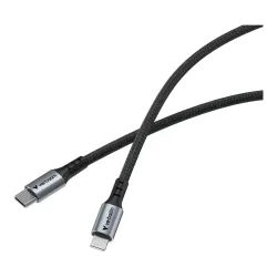 Kabel Verbatim USB-C(M) - Lightning 1,2m, 60W, czarny | PartsPC.pl