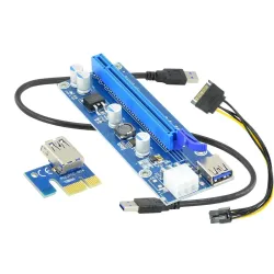 Karta rozszerzeń Riser Akyga AK-CA-64 PCI Express 1x - | PartsPC.pl