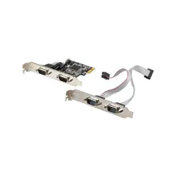 Karta Lanberg PCI Express - COM 9Pin x4 + śledzie low | PartsPC.pl