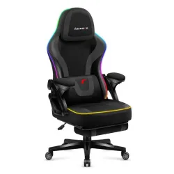 Fotel gamingowy Huzaro Force 4.6 RGB Black Mesh | PartsPC.pl