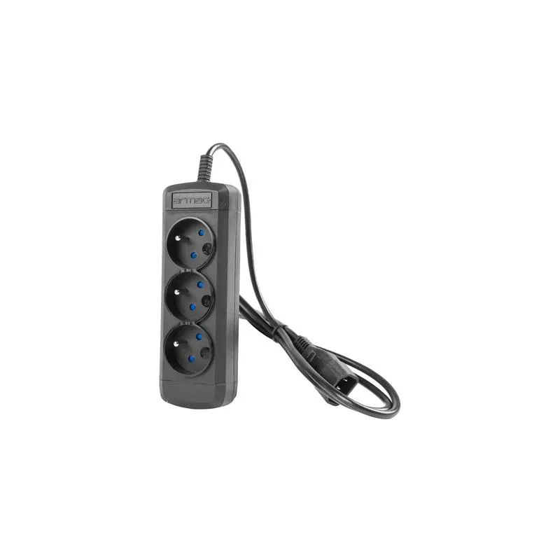 Listwa przedłużacz Armac ARCOLOR3 0,6m 3 gniazda IEC UPS | PartsPC.pl
