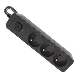 Listwa zasilająca Defender SFS 131 1,5 m, 3 gniazda | PartsPC.pl