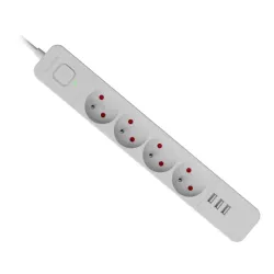 Listwa zasilająca Defender SFS 133 1,5 m, 4 gniazda, 3x | PartsPC.pl