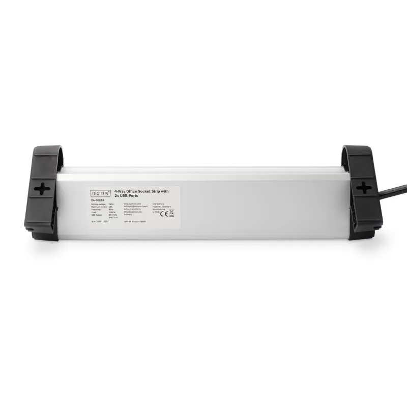 Listwa zasilająca DIGITUS biurowa 45° 4 gniazdowa 2xUSB | PartsPC.pl