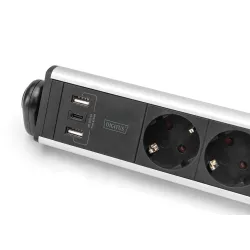 Listwa zasilająca DIGITUS biurowa 45° 6 gniazdowa | PartsPC.pl