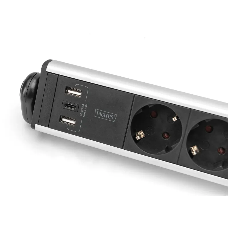 Listwa zasilająca DIGITUS biurowa 45° 6 gniazdowa | PartsPC.pl