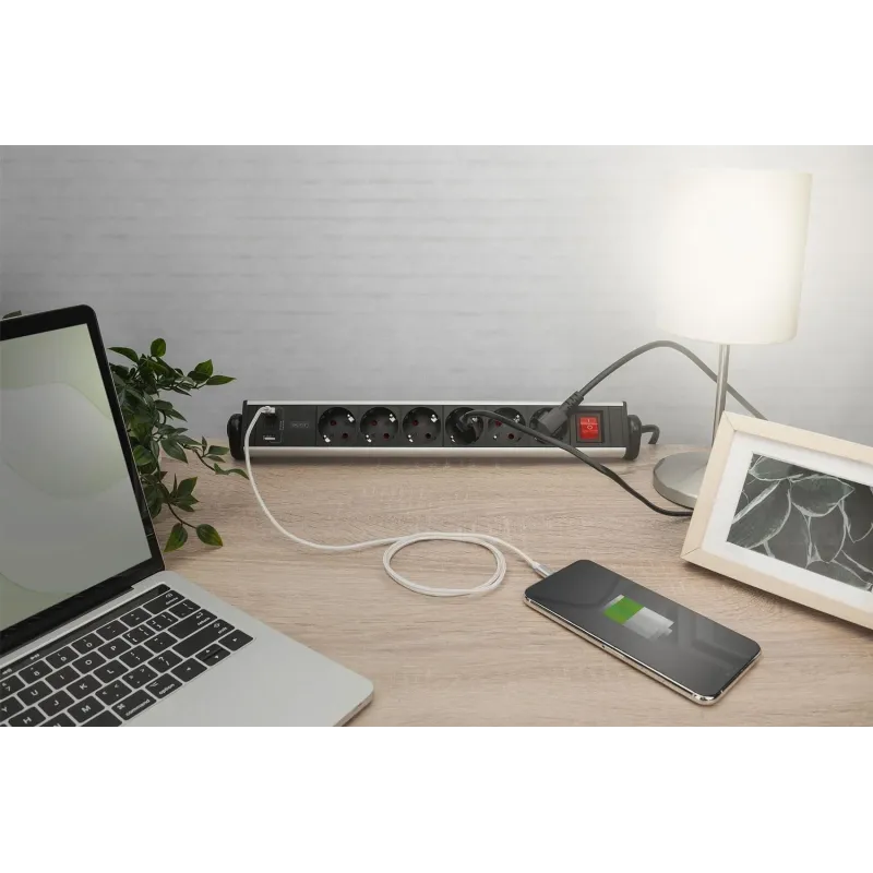 Listwa zasilająca DIGITUS biurowa 45° 6 gniazdowa | PartsPC.pl