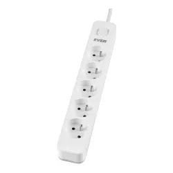 Listwa antyprzepięciowa Ever Protect 5PL 3m biała | PartsPC.pl