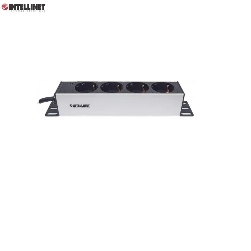 Listwa zasilająca Intellinet Rackowa 10" 1U, 4 gniazda | PartsPC.pl