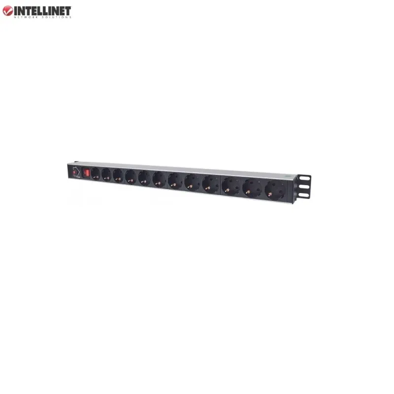 Listwa zasilająca Intellinet Rackowa, pionowa, 12 gniazd | PartsPC.pl