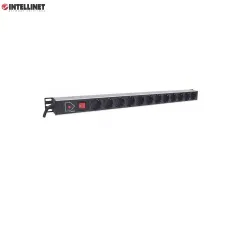 Listwa zasilająca Intellinet Rackowa, pionowa, 12 gniazd | PartsPC.pl