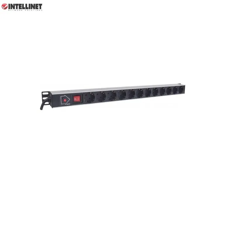 Listwa zasilająca Intellinet Rackowa, pionowa, 12 gniazd | PartsPC.pl