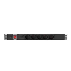 Listwa zasilająca Lanberg Rack PDU 19" 1U 16A 5x 230V PL | PartsPC.pl