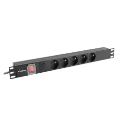 Listwa zasilająca Lanberg Rack PDU 19" 1U 16A 5x 230V PL | PartsPC.pl
