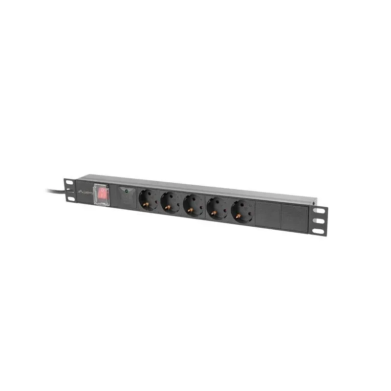 Listwa zasilająca Lanberg Rack PDU 19" 1U 16A 5x 230V... | PartsPC.pl