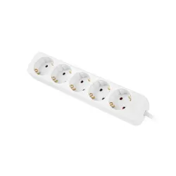 Listwa przedłużacz Lanberg 3m biała 5x 230V Schuko, | PartsPC.pl