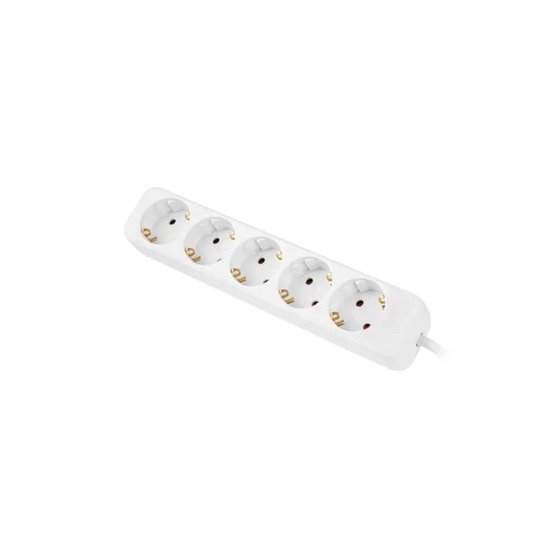 Listwa przedłużacz Lanberg 3m biała 5x 230V Schuko, | PartsPC.pl