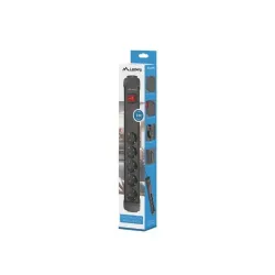 Listwa zasilająca Lanberg SP1 3m 5x 230V Schuko czarna | PartsPC.pl