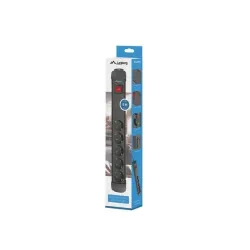 Listwa zasilająca Lanberg SP1 5m 5x 230V Schuko czarna | PartsPC.pl