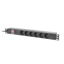 Listwa zasilająca Lanberg Rack PDU 19"1U 16A 6x 230V... | PartsPC.pl