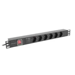 Listwa zasilająca Lanberg Rack PDU 19"1U 16A 6x 230V... | PartsPC.pl