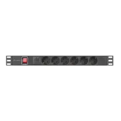 Listwa zasilająca Lanberg Rack PDU 19"1U 16A 6x 230V... | PartsPC.pl