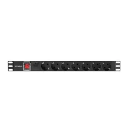 Listwa zasilająca Lanberg do RACK 1U 10A PDU 7x Schuko | PartsPC.pl
