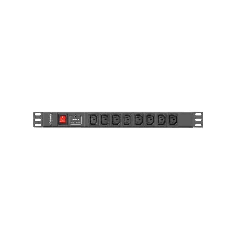 Listwa zasilająca Lanberg do RACK 1U 16A PDU 19" 8x IEC | PartsPC.pl