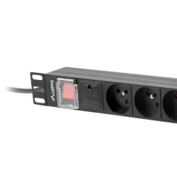 Listwa zasilająca Lanberg do RACK 1U 16A PDU 8x PL 2m | PartsPC.pl