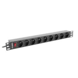 Listwa zasilająca Lanberg do RACK 1U 16A PDU 19" 9x PL | PartsPC.pl