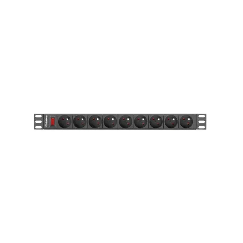 Listwa zasilająca Lanberg do RACK 1U 16A PDU 19" 9x PL | PartsPC.pl