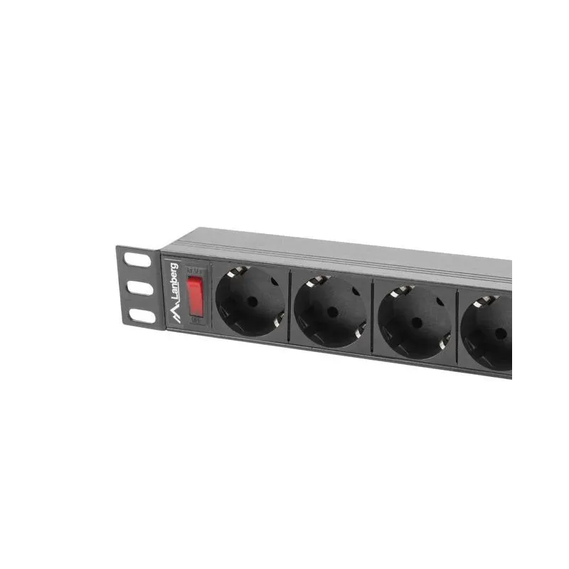 Listwa zasilająca Lanberg do RACK 1U 16A PDU 9x Schuko | PartsPC.pl