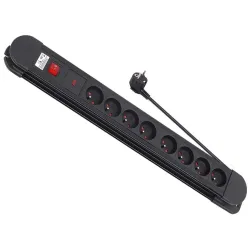 Listwa zasilająca przedłużacz Maclean MCE11 8 gniazd z 1 | PartsPC.pl