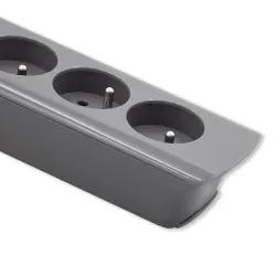 Listwa zasilająca Qoltec 6 gniazd | 1.8m | Szara | PartsPC.pl