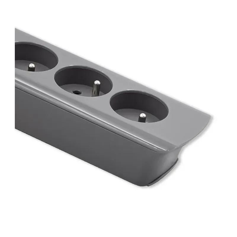 Listwa zasilająca Qoltec 6 gniazd | 1.8m | Szara | PartsPC.pl