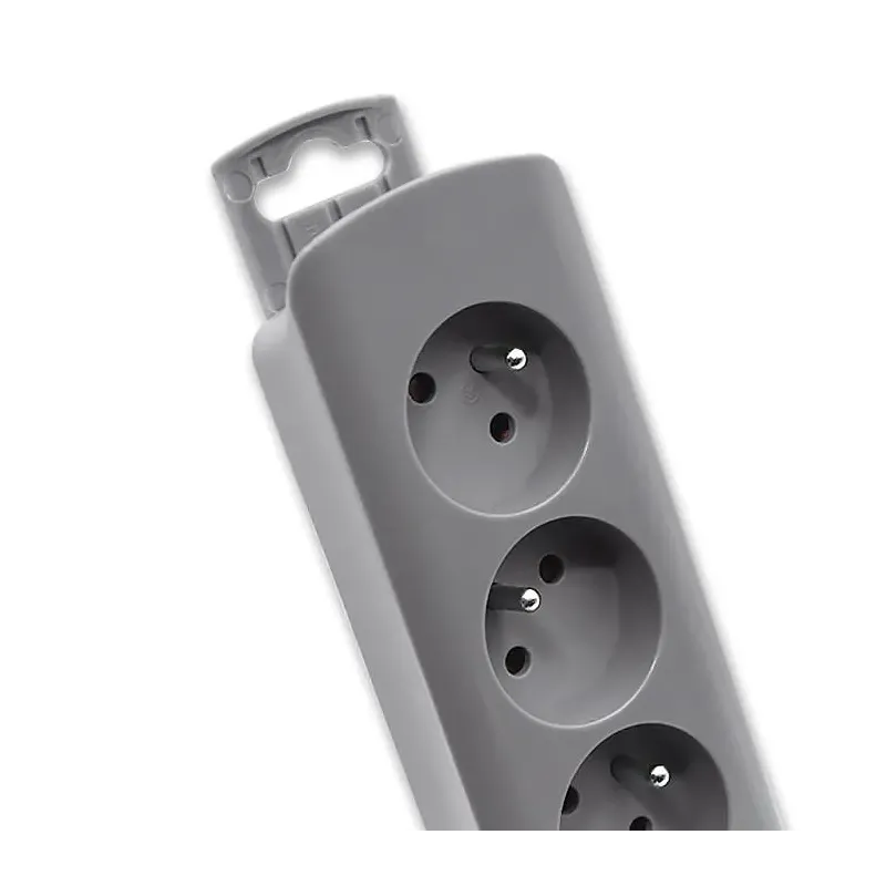 Listwa zasilająca Qoltec 6 gniazd | 1.8m | Szara | PartsPC.pl