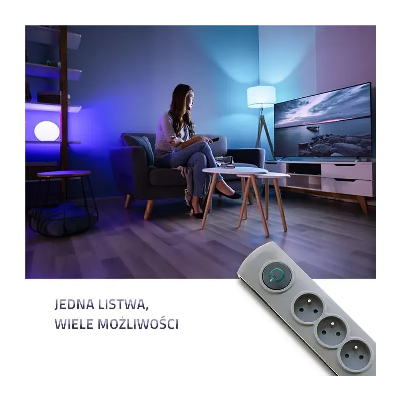 Listwa antyprzepięciowa Qoltec 6 gniazd | 5m | PartsPC.pl