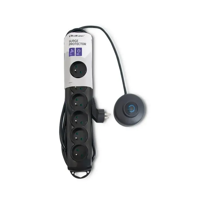 Listwa zasilająca antyprzepięciowa Qoltec z wyłącznikiem | PartsPC.pl