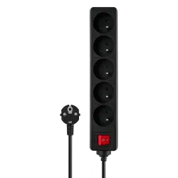 Listwa zasilająca Savio LZ-03, 5 gniazd 5m | PartsPC.pl