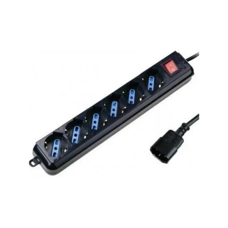 Listwa zasilająca do UPS Techly 6 gniazd 1,5m czarna | PartsPC.pl