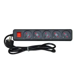 Listwa przeciwprzepięciowa VAKOSS 52-511SK 5 gniazd, | PartsPC.pl