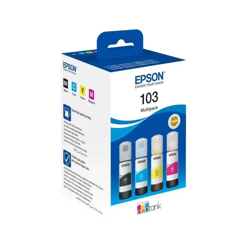 Tusz EPSON 103 EcoTank Multipack 4 kolory (4x65 ml) | PartsPC.pl