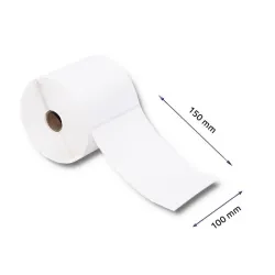 Etykiety termiczne Qoltec 100x150mm | 500szt | PartsPC.pl