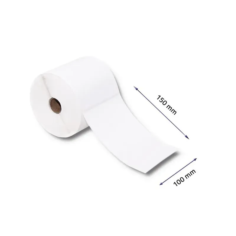 Etykiety termiczne Qoltec 100x150mm | 500szt | PartsPC.pl