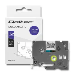 Taśma Qoltec do BROTHER TZe-231 | 12mm x 4m | Biała/ | PartsPC.pl