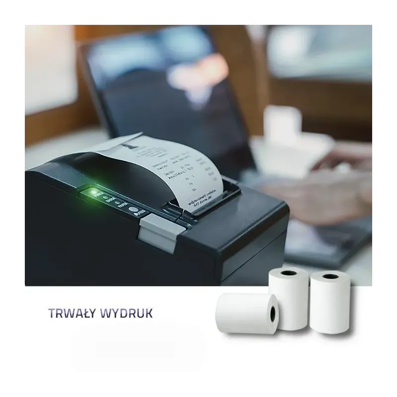 Rolka termiczna Qoltec 57x16 | 55g/m2 | 10szt. | BPA free | PartsPC.pl