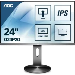 Monitor AOC 23,8" Q24P2Q VGA HDMI DP 4xUSB 3.1 głośniki | PartsPC.pl